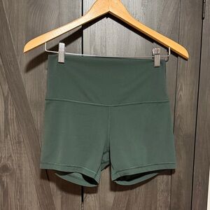 Lululemon Align High Waist Shorts 4” inseam Legacy Green
